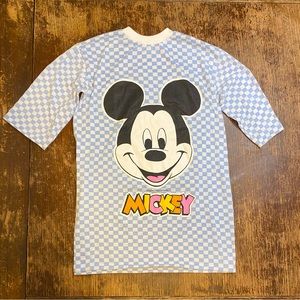 Vintage 90’s Mickey Mouse checkerboard tee shirt